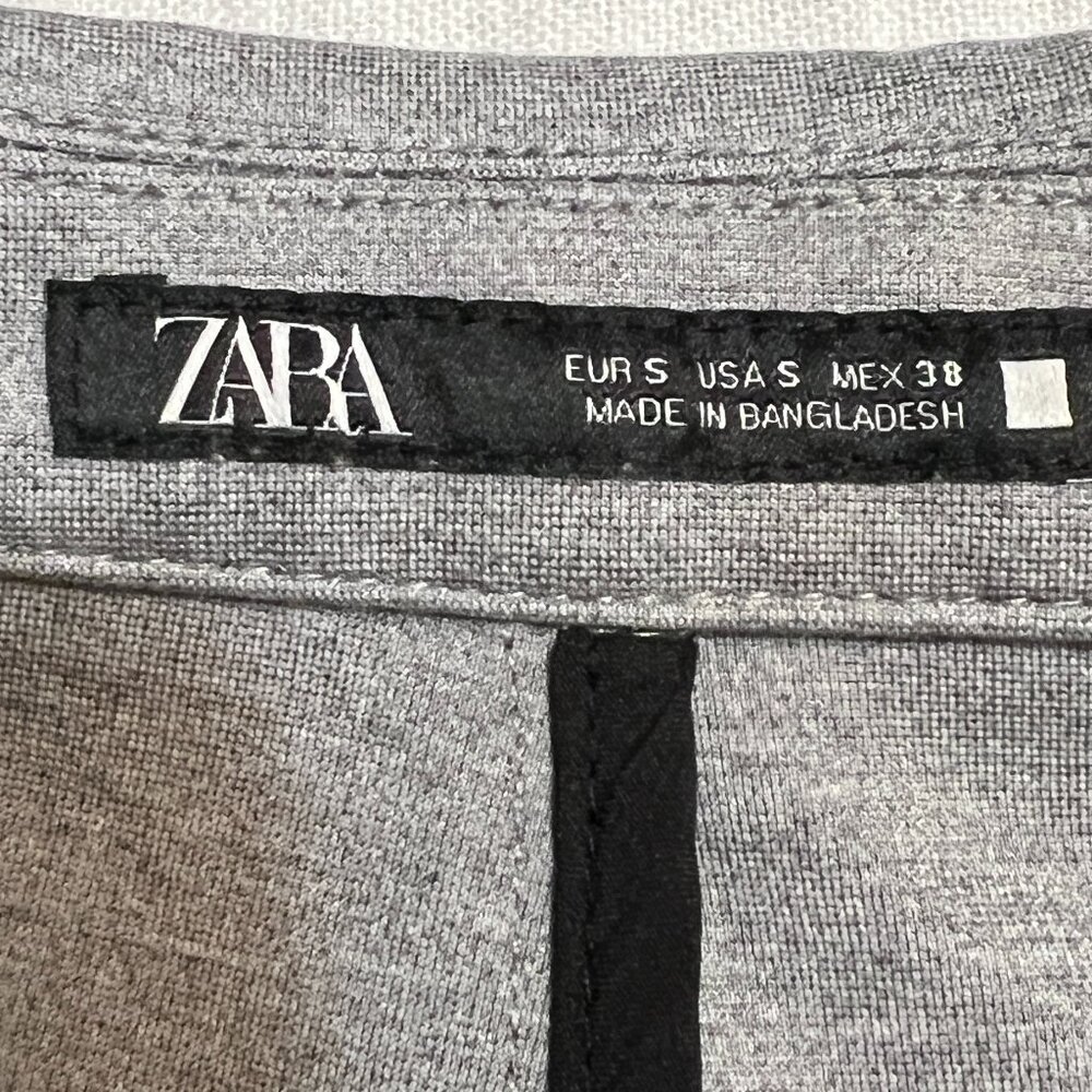 Zara Men's Blazer Gray Two Button Size Small /38R Sport Coat - Picture 5 of 11